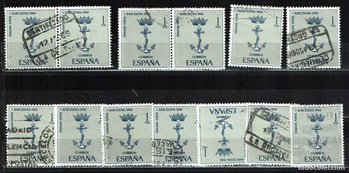 Selos: ESPA&Ntilde;A 1966 - EDIFIL 1737 USADOS - LIQUIDAC. 13 SELLOS