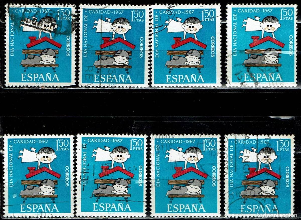 Selos: ESPA&Ntilde;A 1967 - EDIFIL 1801 USADOS - LIQUIDAC. 8 SELLOS