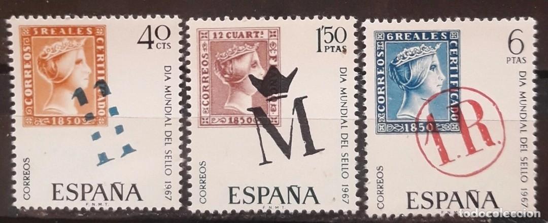 Sellos: ESPA&Ntilde;A 1967 D&iacute;a mundial del sello. SERIE COMPLETA. NUEVO - MNH.