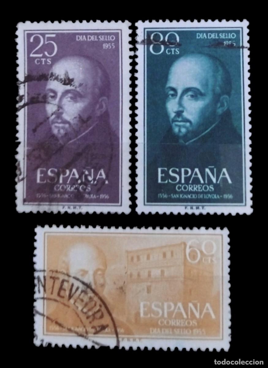 Sellos: ESPA&Ntilde;A 1955 San Ignacio de Loyola. SERIE COMPLETA. NUEVO - MNH.