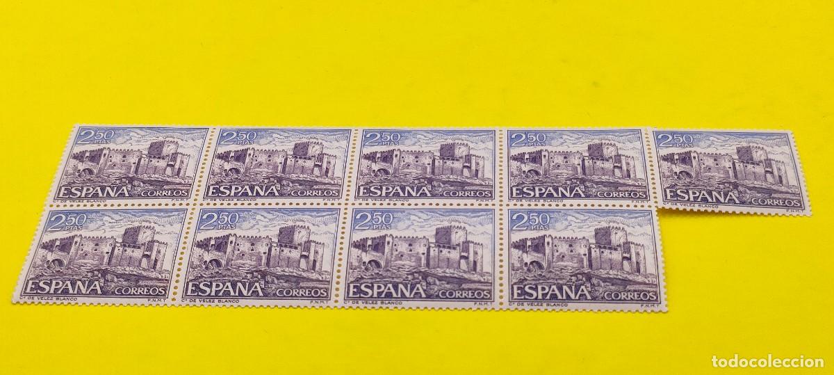 Sellos: Espa&ntilde;a 1969. Edifil 1929. Castillos de Espa&ntilde;a. V&eacute;lez Blanco (Almer&iacute;a). Nuevos. Bloque de 9