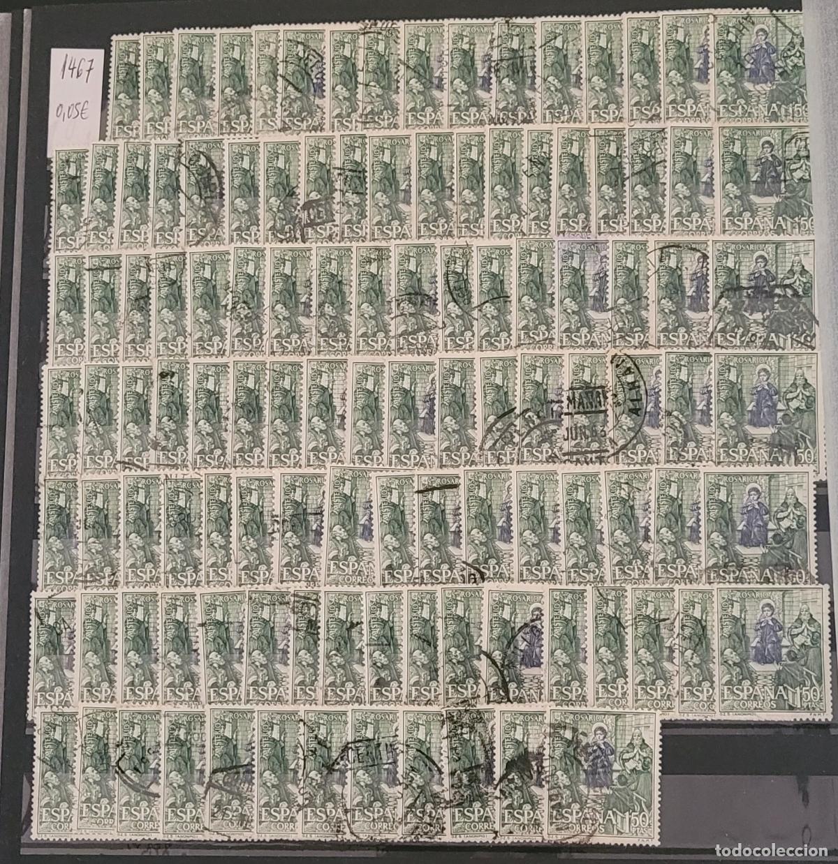 Sellos: + 100 sellos Edifil 1467