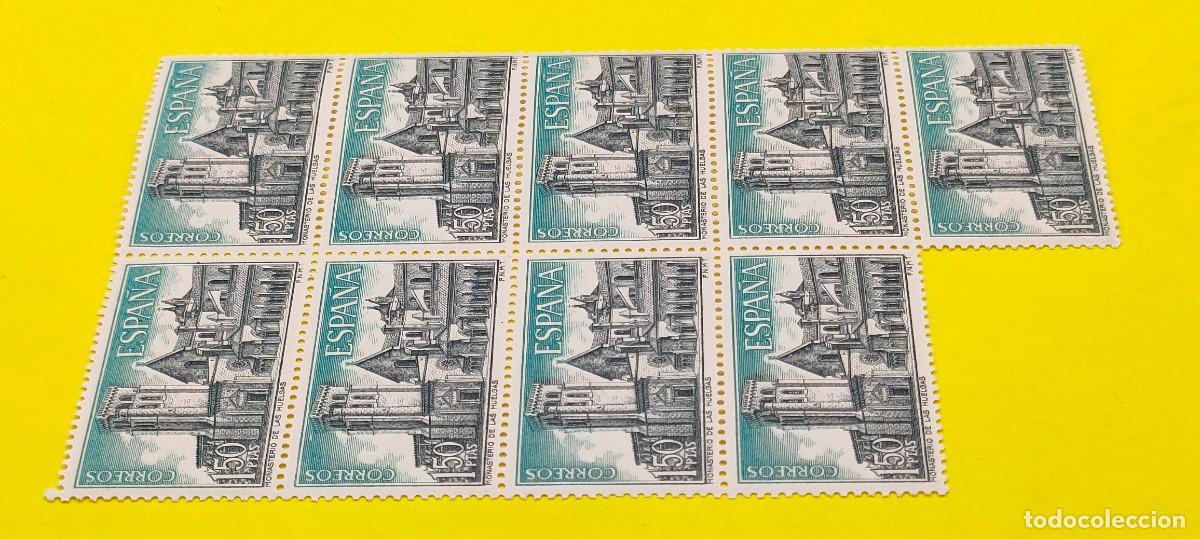 Sellos: Espa&ntilde;a 1969. Edifil 1946. Monasterio de las Huelgas. Vista general. Nuevos. Bloque de 9