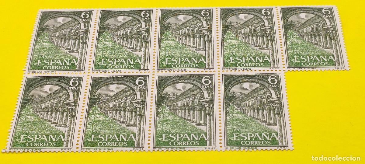 Sellos: Espa&ntilde;a 1969. Edifil 1948. Monasterio de las Huelgas. Las claustrillas. Nuevos. Bloque de 9