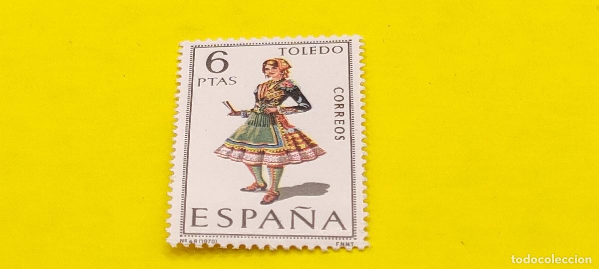 Sellos: Espa&ntilde;a 1970. Edifil 1960. Trajes t&iacute;picos espa&ntilde;oles. Toledo. Nuevo.