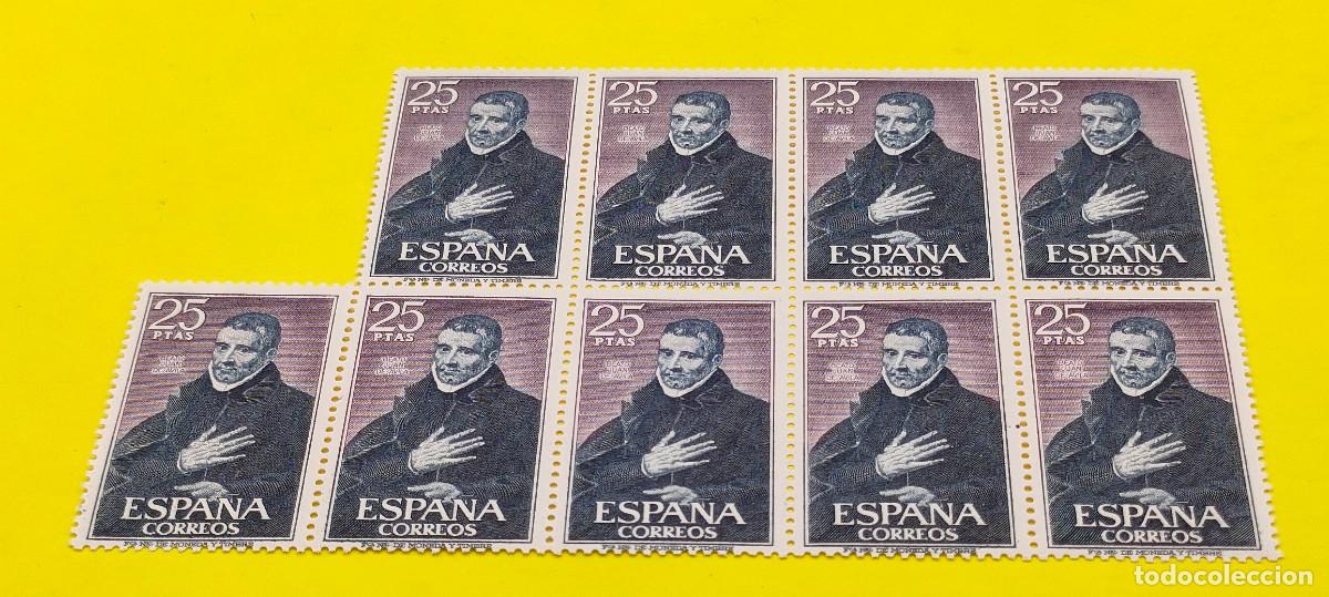 Sellos: Espa&ntilde;a 1970. Edifil 1961. Personajes espa&ntilde;oles. Juan de &Aacute;vila. Nuevos. Bloque de 9