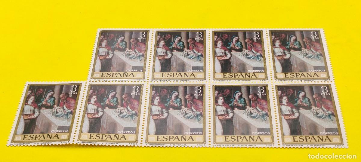 Sellos: Espa&ntilde;a 1970. Edifil 1967. D&iacute;a del Sello. Luis de Morales. Presentaci&oacute;n Ni&ntilde;o Dios. Nuevos. Bloque d 9