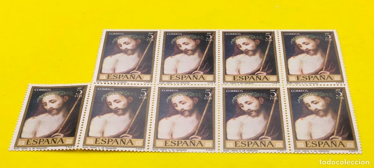 Sellos: Espa&ntilde;a 1970. Edifil 1970. D&iacute;a del Sello. Luis de Morales. Ecce Homo. Nuevos. Bloque de 9
