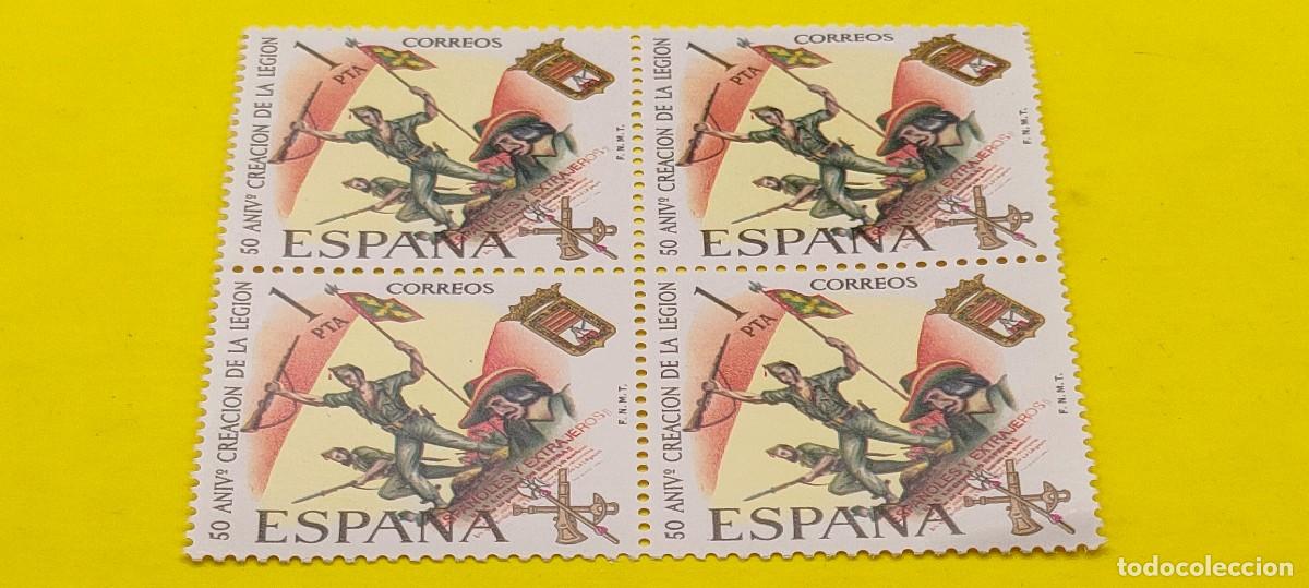 Sellos: Espa&ntilde;a 1971. Edifil 2043. L aniversario de la Legi&oacute;n. Duque de Alba. Nuevos. Bloque 4