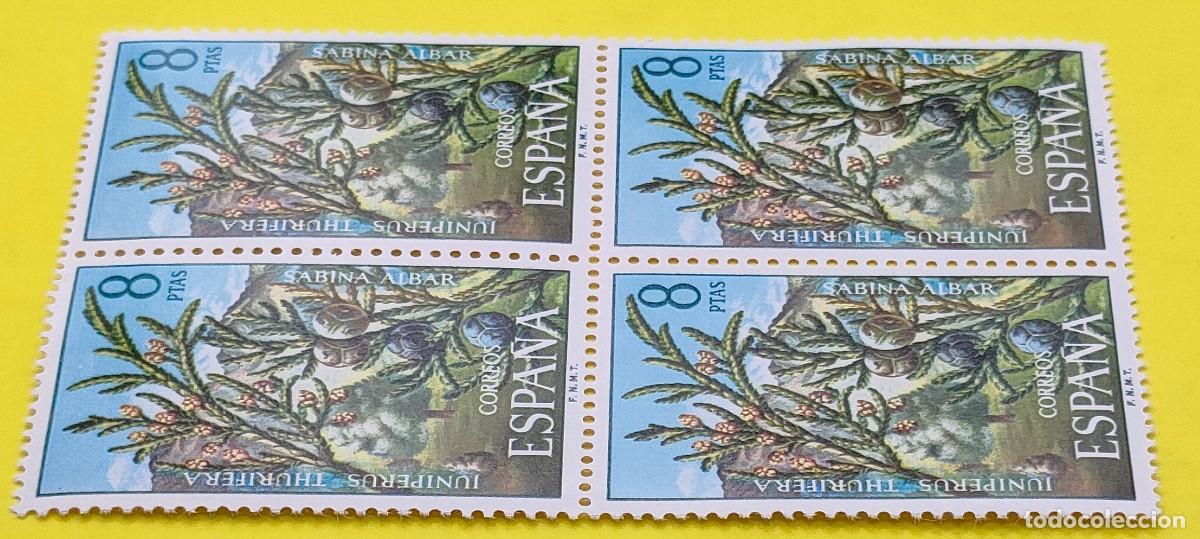 Sellos: Espa&ntilde;a 1972. Edifil 2089. Flora. Sabina albar. Nuevos. Bloque de 4