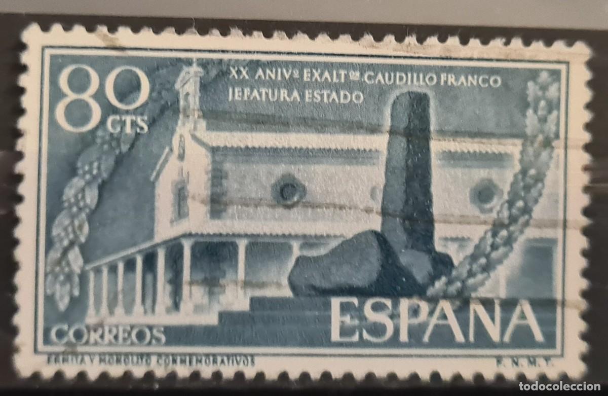 Sellos: Sello usado de Espa&ntilde;a 1956: XX aniversario del gobierno de Franco