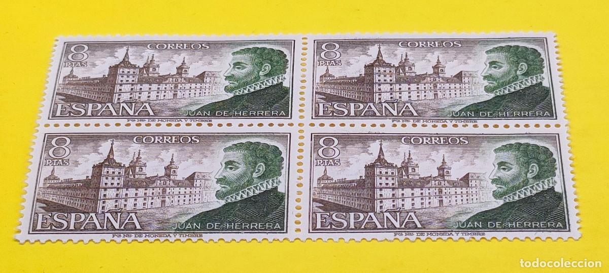Sellos: Espa&ntilde;a 1973. Edifil 2117. Personajes espa&ntilde;oles. Juan de Herrera. Nuevos. Bloque de 4