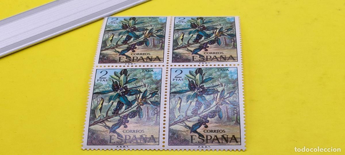Sellos: Espa&ntilde;a 1973. Edifil 2121. Flora. Faya. Nuevos. Bloque de 4