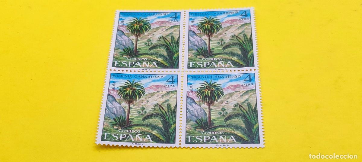 Sellos: Espa&ntilde;a 1973. Edifil 2122. Flora. Palma. Nuevos. Bloque de 4