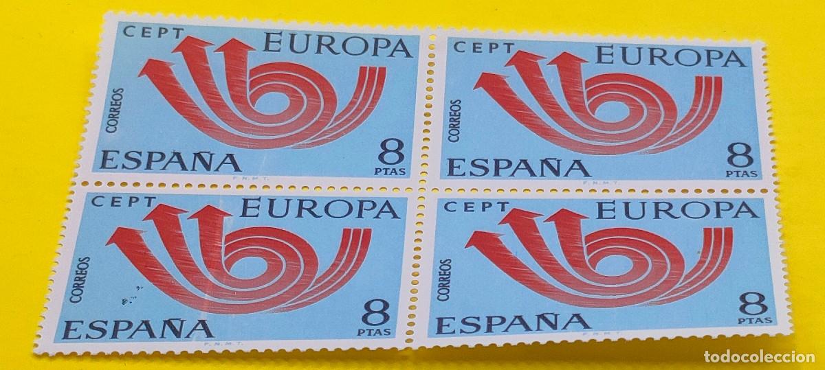 Sellos: Espa&ntilde;a 1973. Edifil 2126. Europa CEPT. Dise&ntilde;o propuesto por la CEPT. Nuevos. Bloque de 4