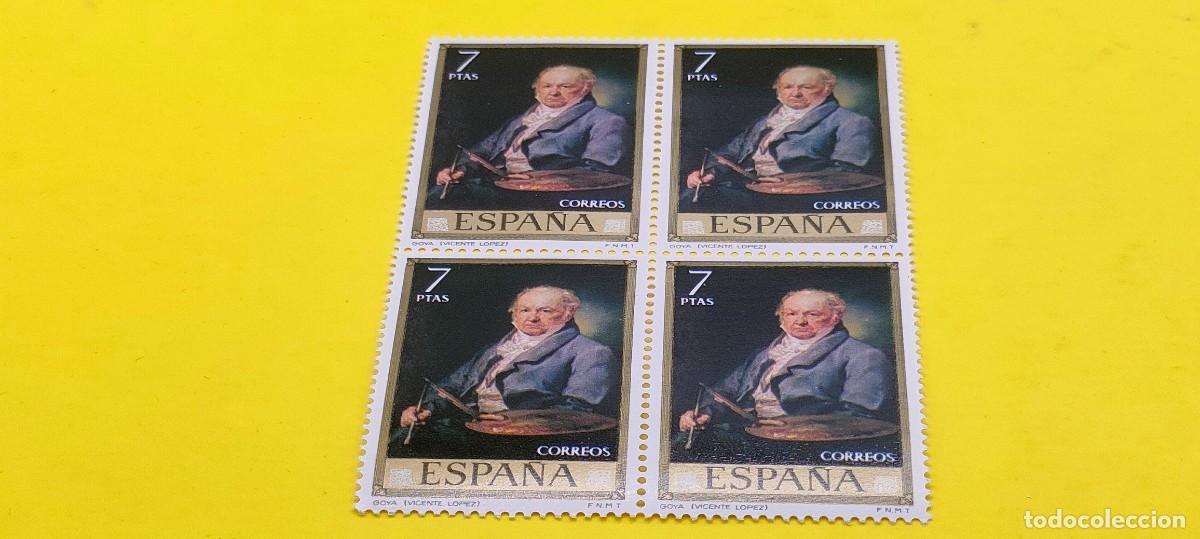 Sellos: Espa&ntilde;a 1973. Edifil 2151. Vicente L&oacute;pez Porta&ntilde;a. Goya. Nuevos. Bloque de 4