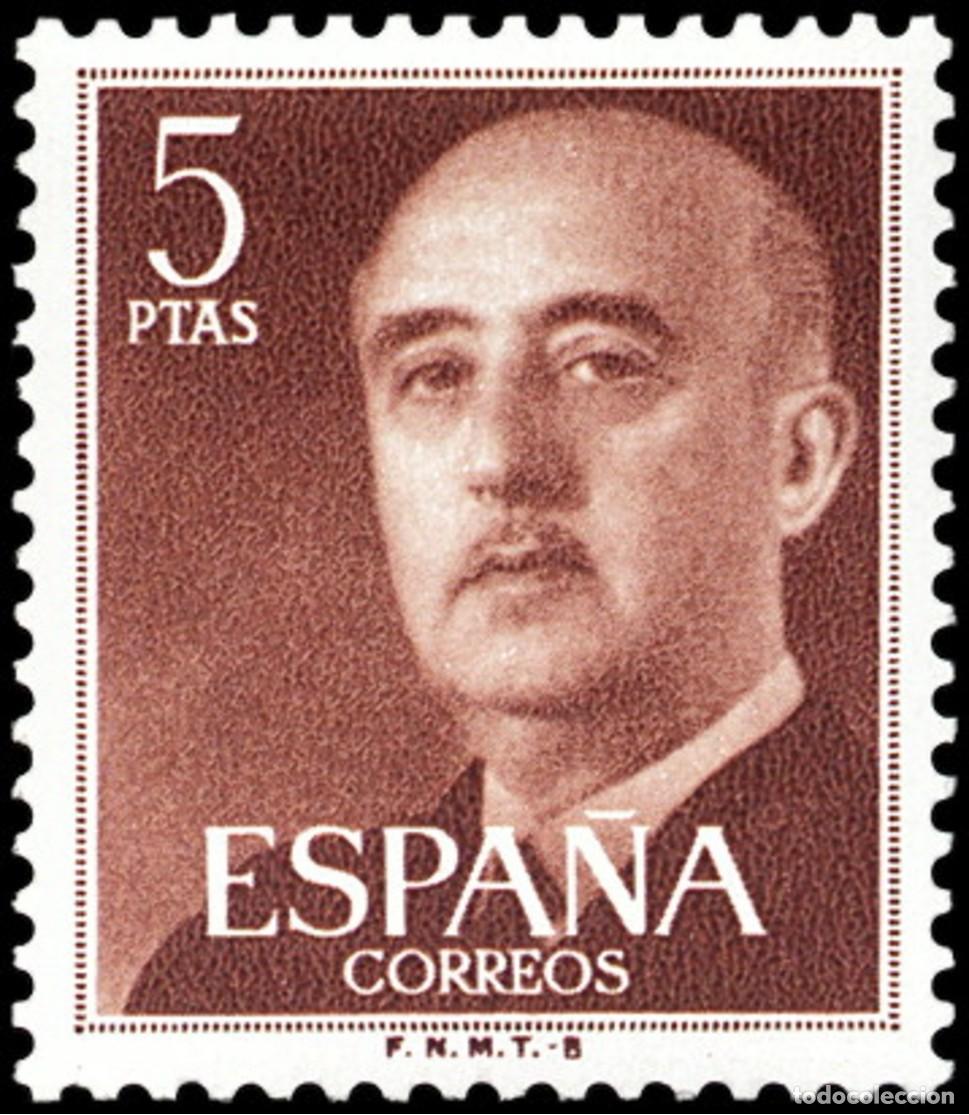 Sellos: ESPA&Ntilde;A 1960 - SERIE BASICA DE FRANCO BARCELONA CON PIE DE IMPRENTA FNMT-B - EDIFIL 1291**