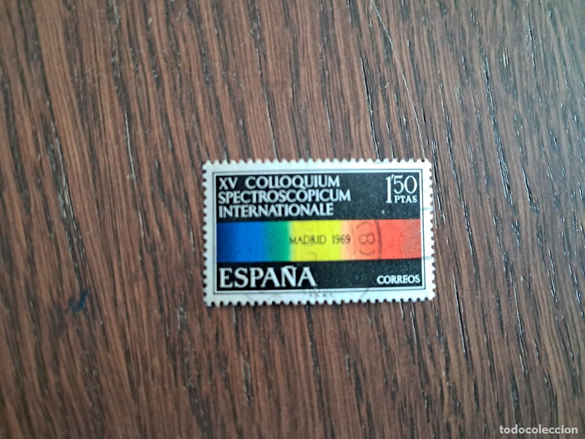 Sellos: sello de Espa&ntilde;a usado, colloquium spectroscopicum internationale, edifil 1924, a&ntilde;o 1969