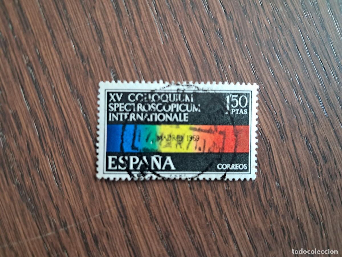 Sellos: sello de Espa&ntilde;a usado, colloquium spectroscopicum internationale, edifil 1924, a&ntilde;o 1969