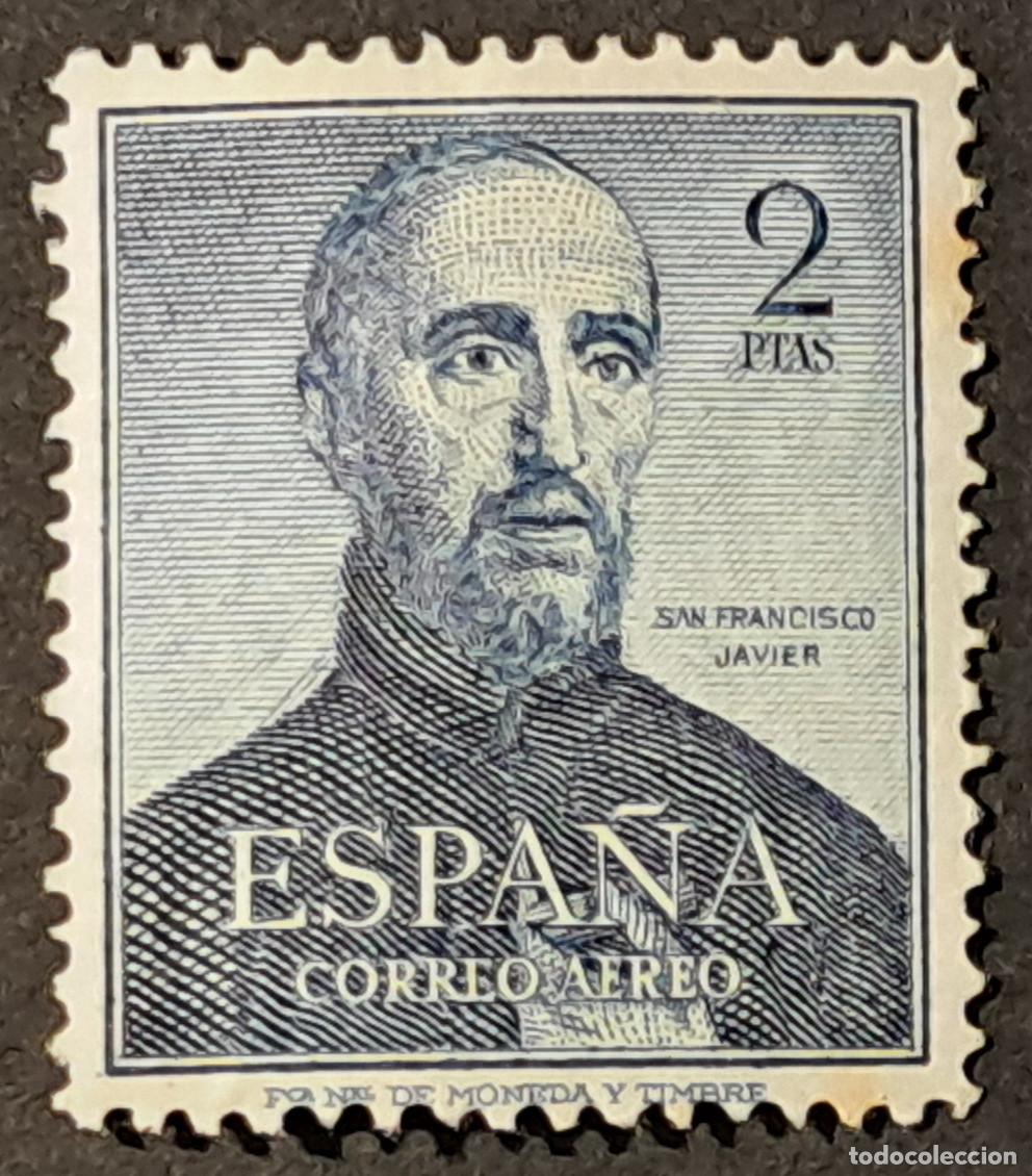 Sellos: Espa&ntilde;a 1952 Edifil 1118 San Francisco Javier nuevo, engomado y con charnela