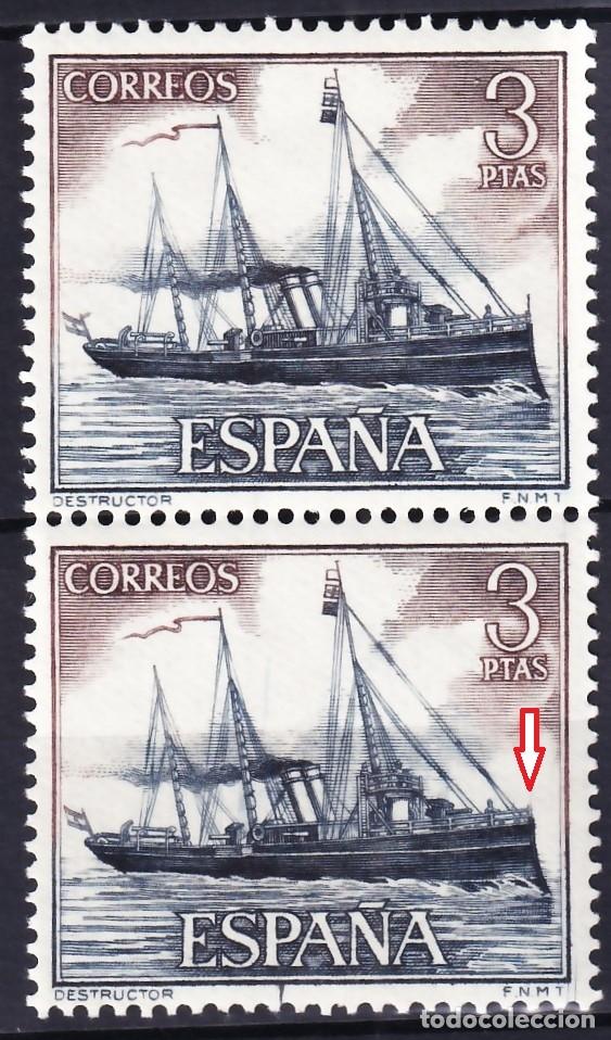 Sellos: ESPA&Ntilde;A, 1964 EDIFIL N&ordm; 1609+1609it [Pareja, un sello Sin torrotito.]