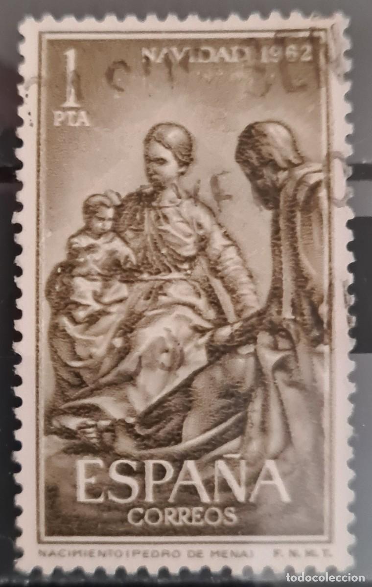 Sellos: Sello usado de Espa&ntilde;a 1962: Navidad - Foto 1