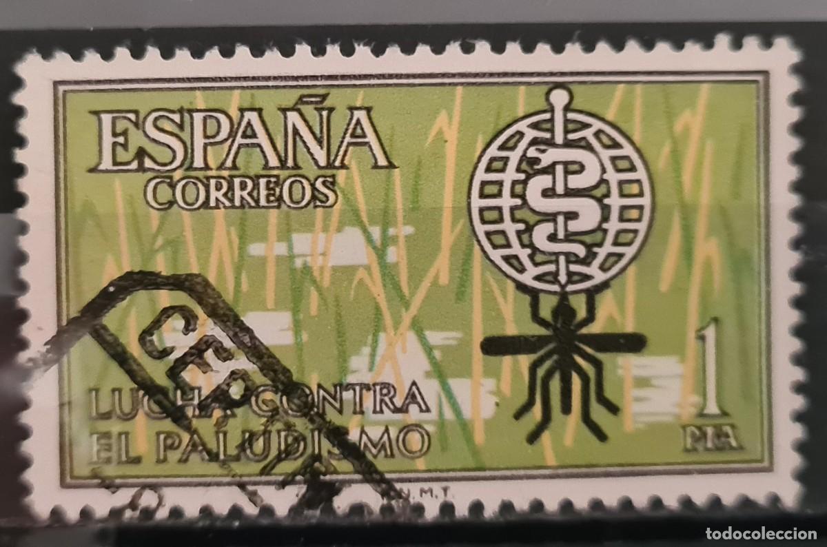 Sellos: Sello usado de Espa&ntilde;a 1962: Erradicaci&oacute;n del paludismo