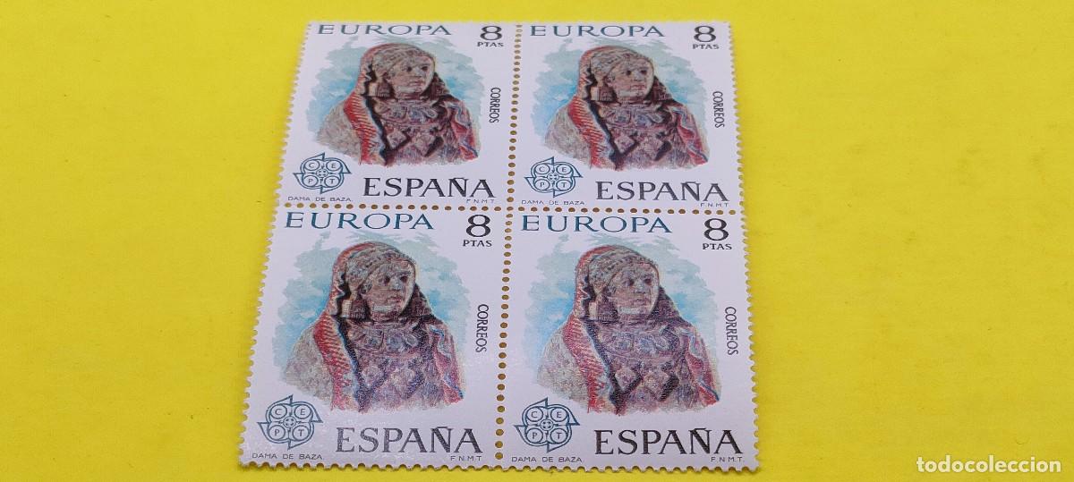 Sellos: Espa&ntilde;a 1974. Edifil 2178. Europa-CEPT. Dama de Baza, Granada. Nuevos. Bloque de 4
