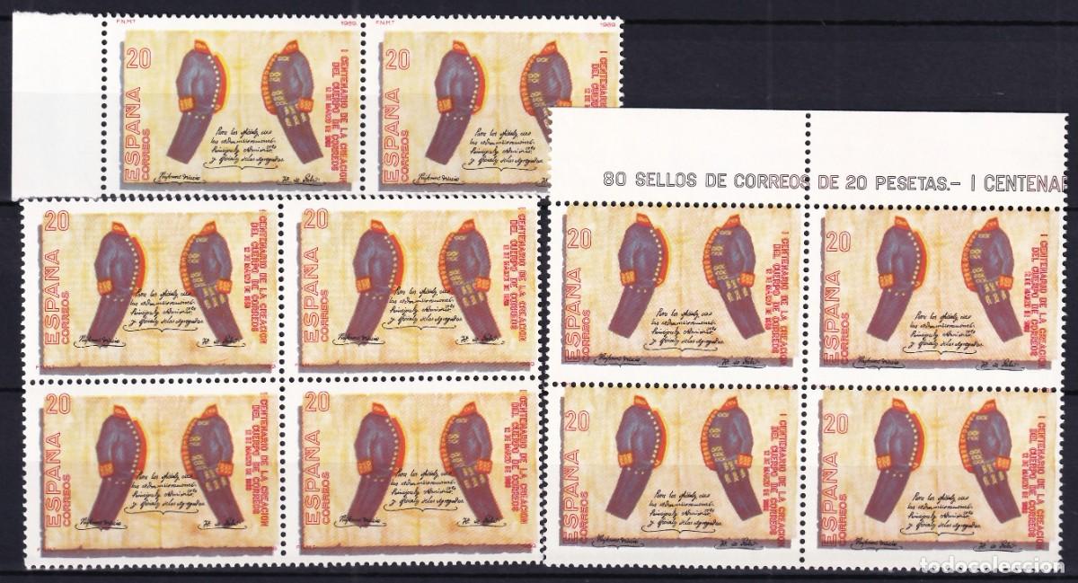 Sellos: ESPA&Ntilde;A, 1989 EDIFIL N&ordm; 2998dv, [Dentado horizontal desplazado]