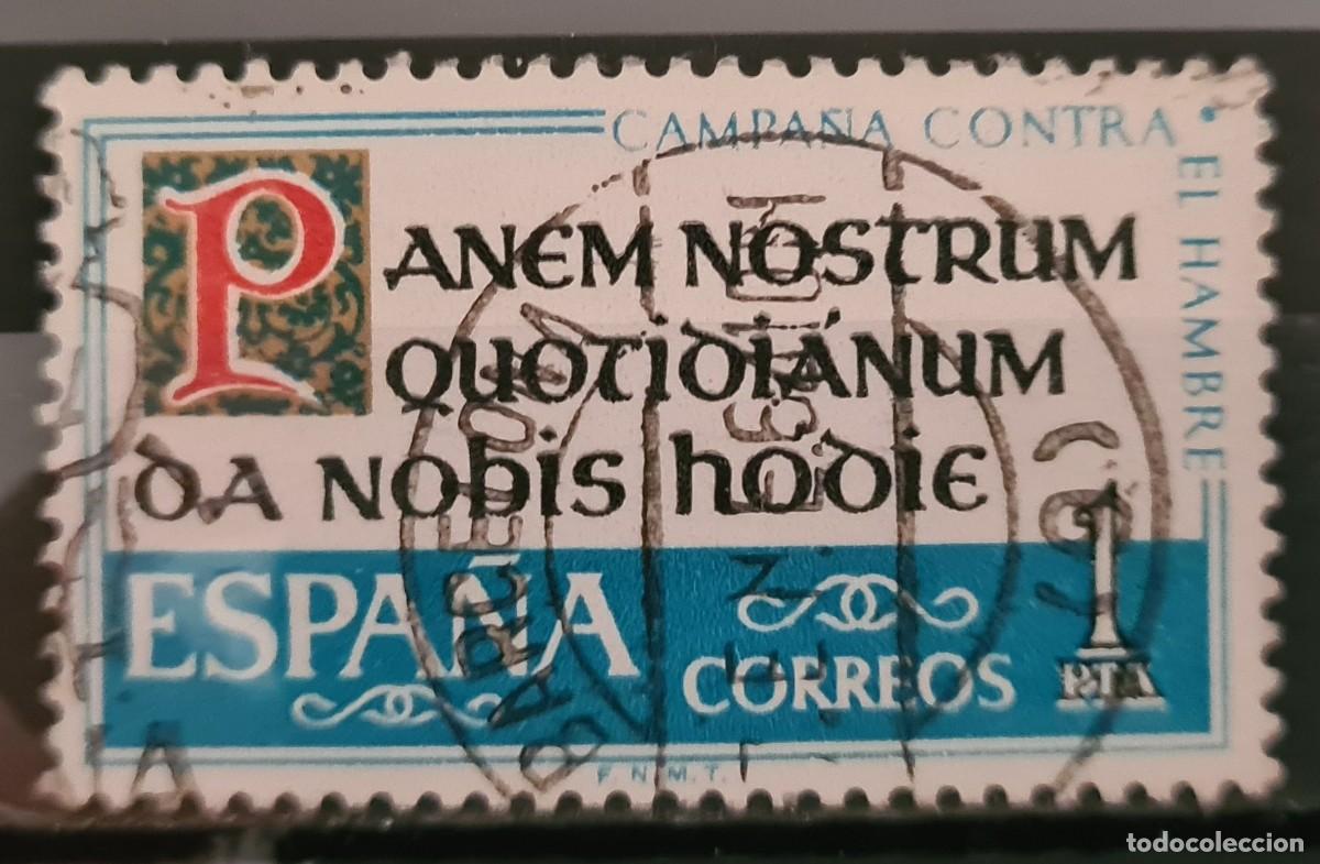 Selos: Sello usado de Espa&ntilde;a 1963: Campa&ntilde;a mundial contra el hambre