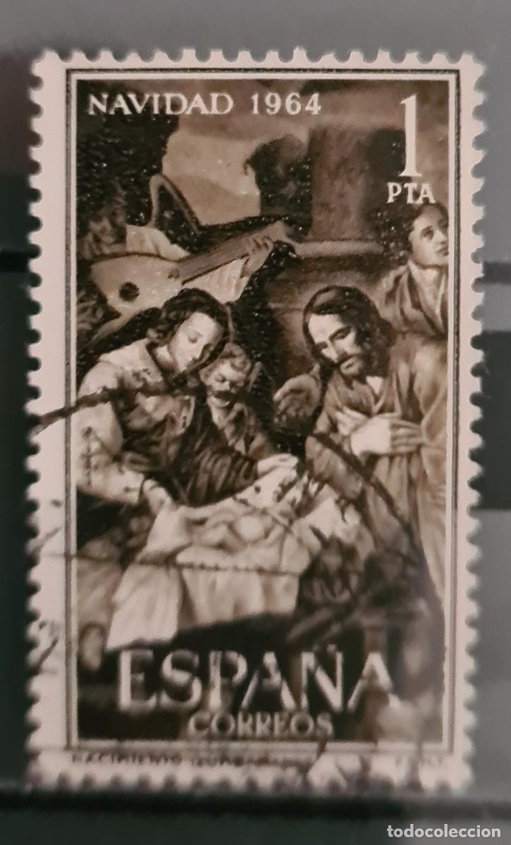 Sellos: Sello usado de Espa&ntilde;a 1964: Navidad - Foto 1