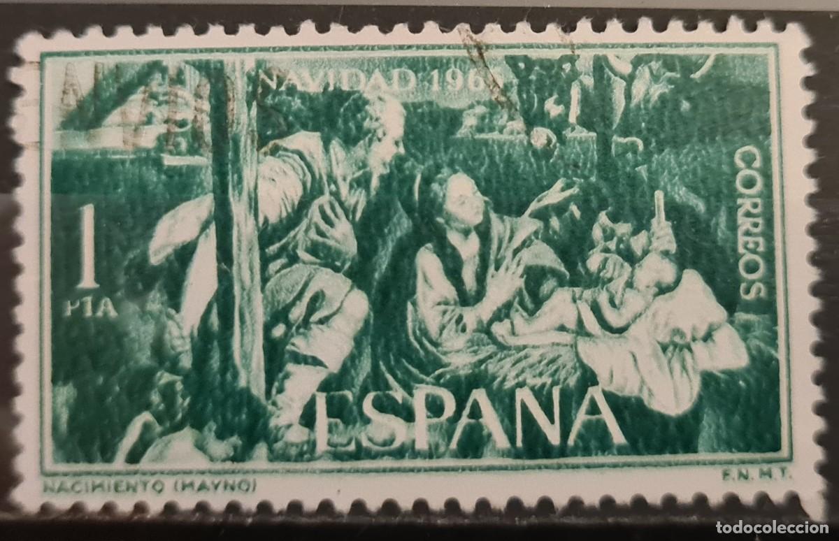 Sellos: Sello usado de Espa&ntilde;a 1965: Navidad