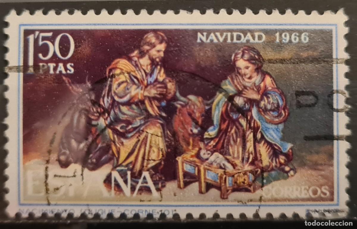 Sellos: Sello usado de Espa&ntilde;a 1966: Navidad - Foto 1