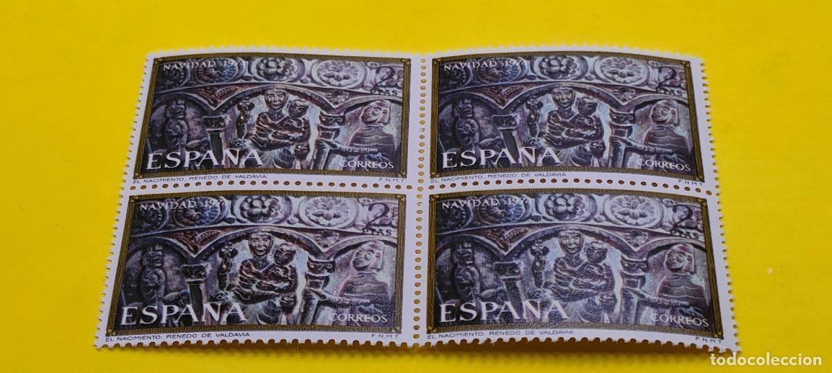Sellos: Espa&ntilde;a 1974. Edifil 2217. Navidad. El Nacimiento, Renedo de Valdavia. Nuevos. Bloque de 4