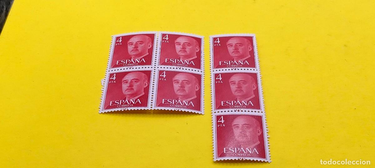 Sellos: Espa&ntilde;a 1975. Edifil 2225. General Franco. Nuevos. Bloques de 4 y 3