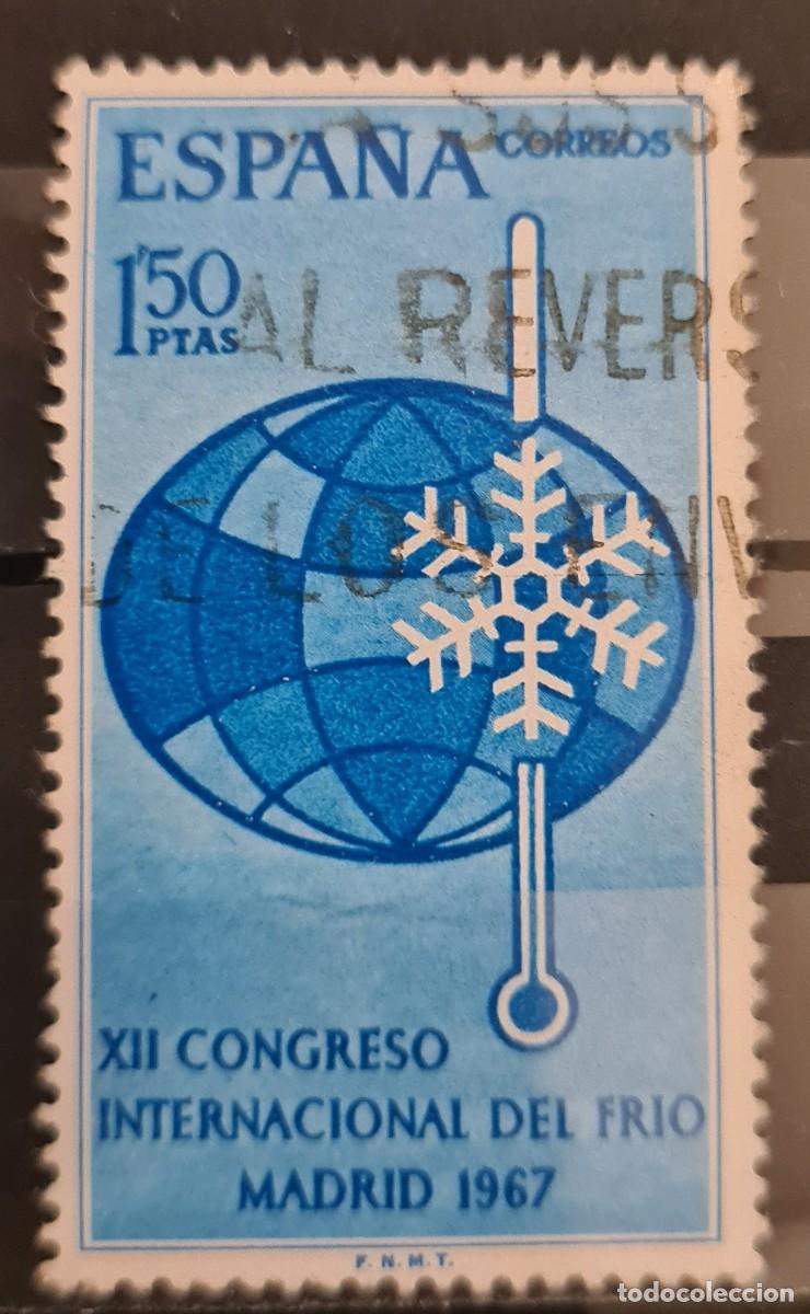 Sellos: Sello usado de Espa&ntilde;a 1967: XII Congreso Internacional del Fr&iacute;o, Madrid