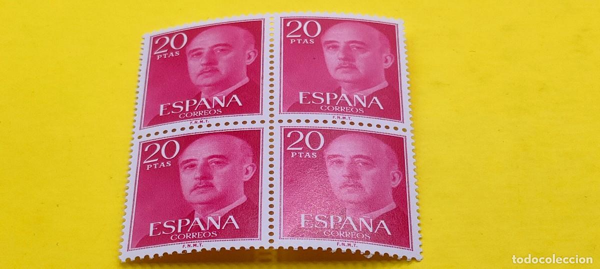 Sellos: Espa&ntilde;a 1974. Edifil 2228. General Franco. Nuevos. Bloque de 4