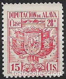 Sellos: Fiscales Diputaci&oacute;n Foral de &Aacute;lava, 1960, Alemany n&ordm; 110 * *