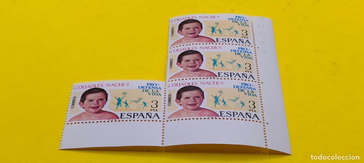 Sellos: Espa&ntilde;a 1975. Edifil 2282. Campa&ntilde;a pro defensa de la vida. Nuevos. Bloque de 4