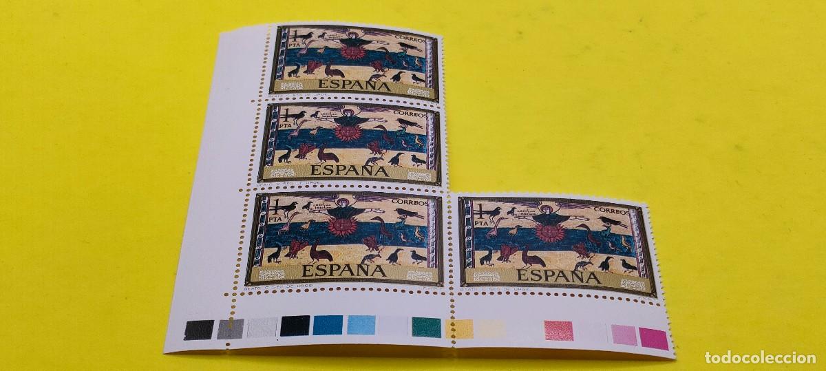 Sellos: Espa&ntilde;a 1975. Edifil 2284. C&oacute;dices. Seo de Urgel. Nuevos. Bloque de 4