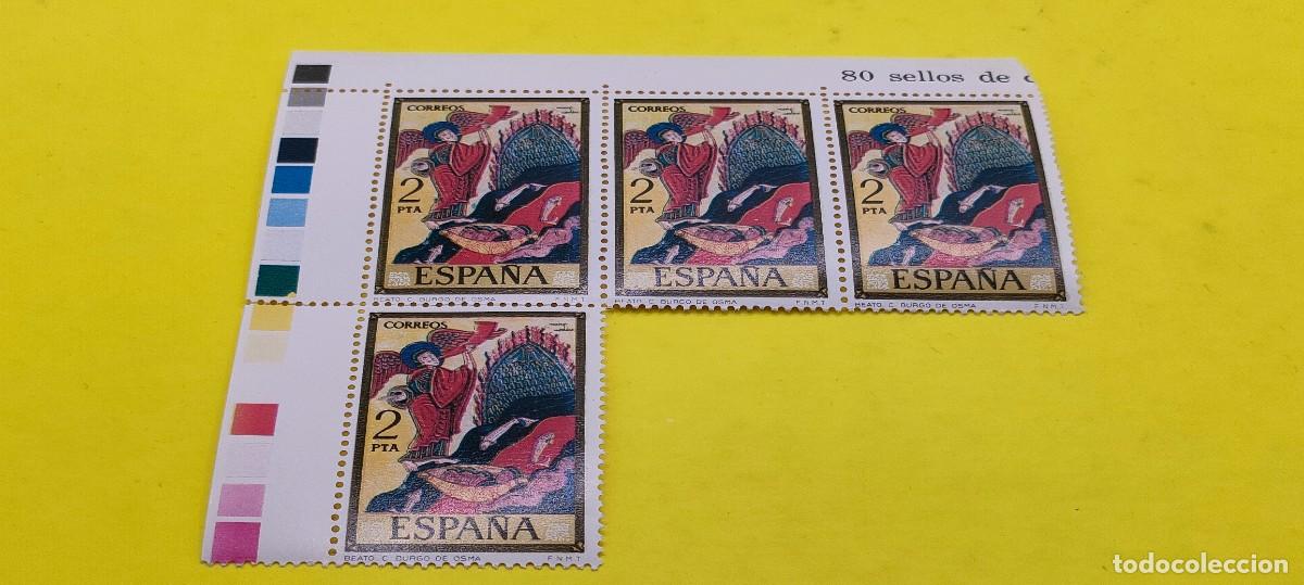 Sellos: Espa&ntilde;a 1975. Edifil 2285. C&oacute;dices. Burgo de Osma. Nuevos. Bloque de 4