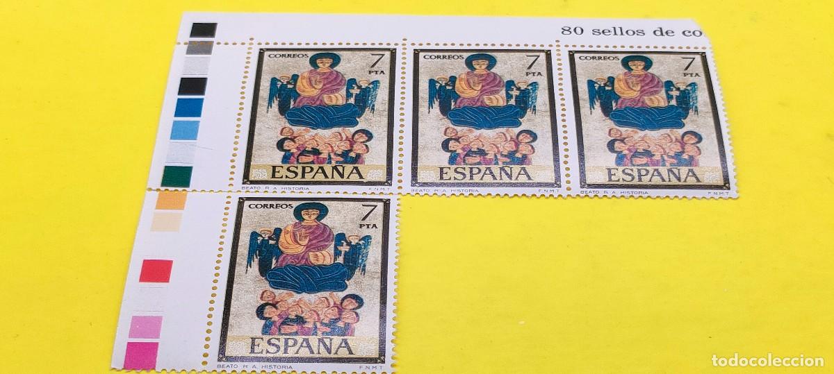 Sellos: Espa&ntilde;a 1975. Edifil 2289. C&oacute;dices. Real Academia de la Historia. Nuevos. Bloque de 4
