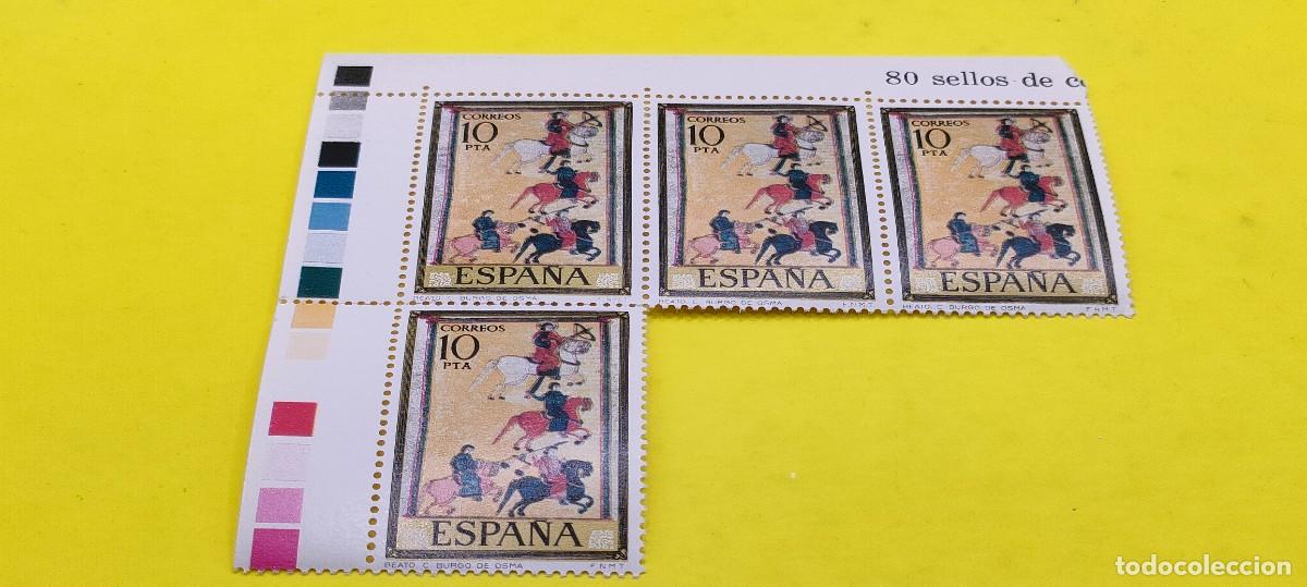 Sellos: Espa&ntilde;a 1975. Edifil 2290. C&oacute;dices. Burgo de Osma. Nuevos. Bloque de 4