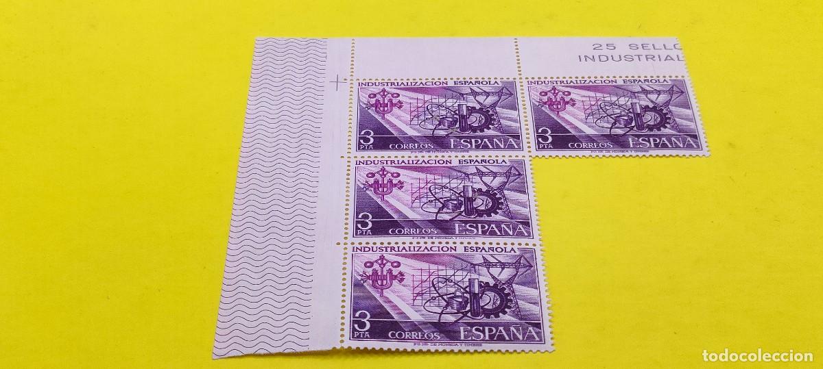 Stamps: Espa&ntilde;a 1975. Edifil 2292. Industrializaci&oacute;n espa&ntilde;ola. Nuevos. Bloque de 4