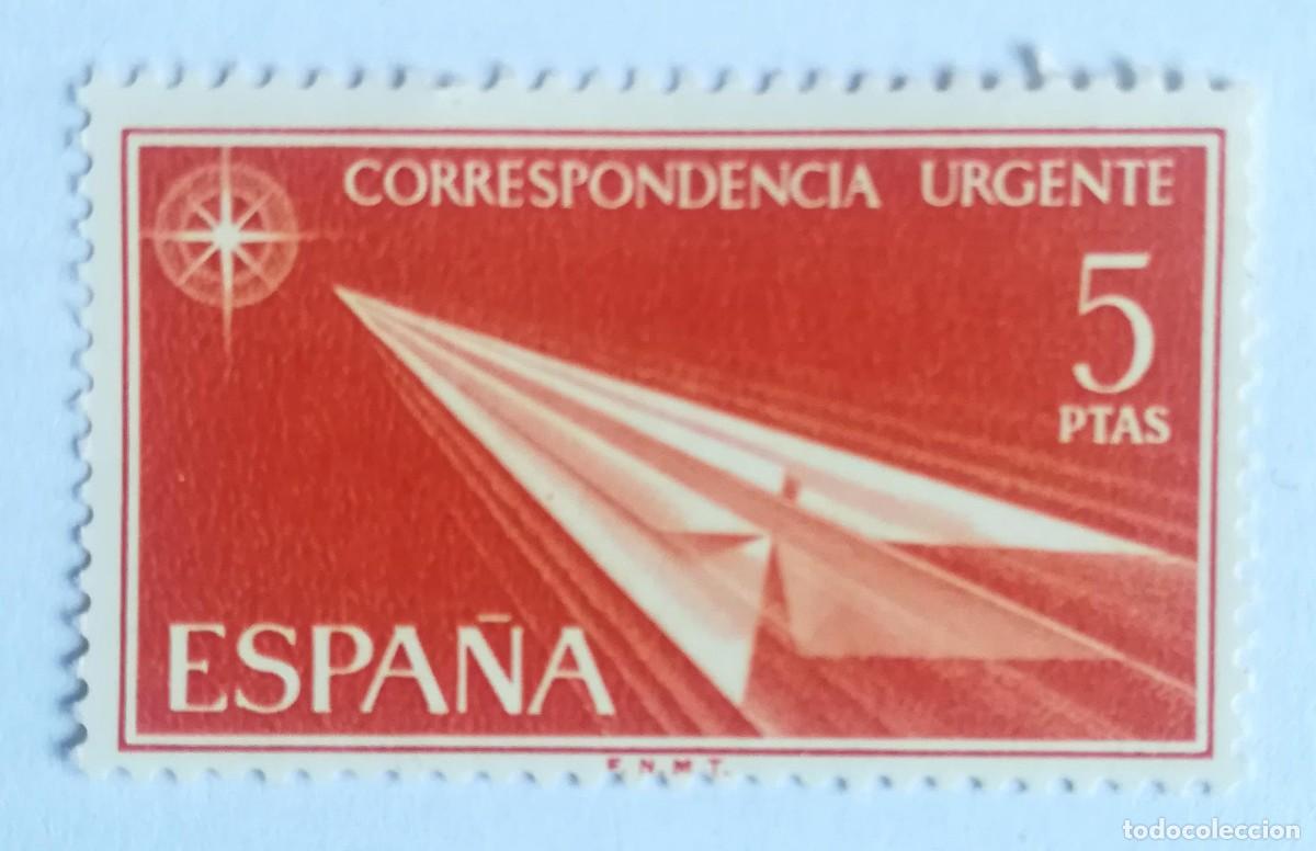 Sellos: Edifil N&ordm; 1765. Correspondencia urgente. 5 ptas.