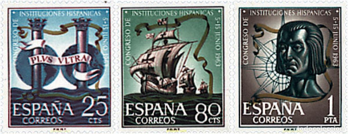 Sellos: 84583 MNH ESPA&Ntilde;A 1963 CONGRESO DE INSTITUCIONES HISPANICAS