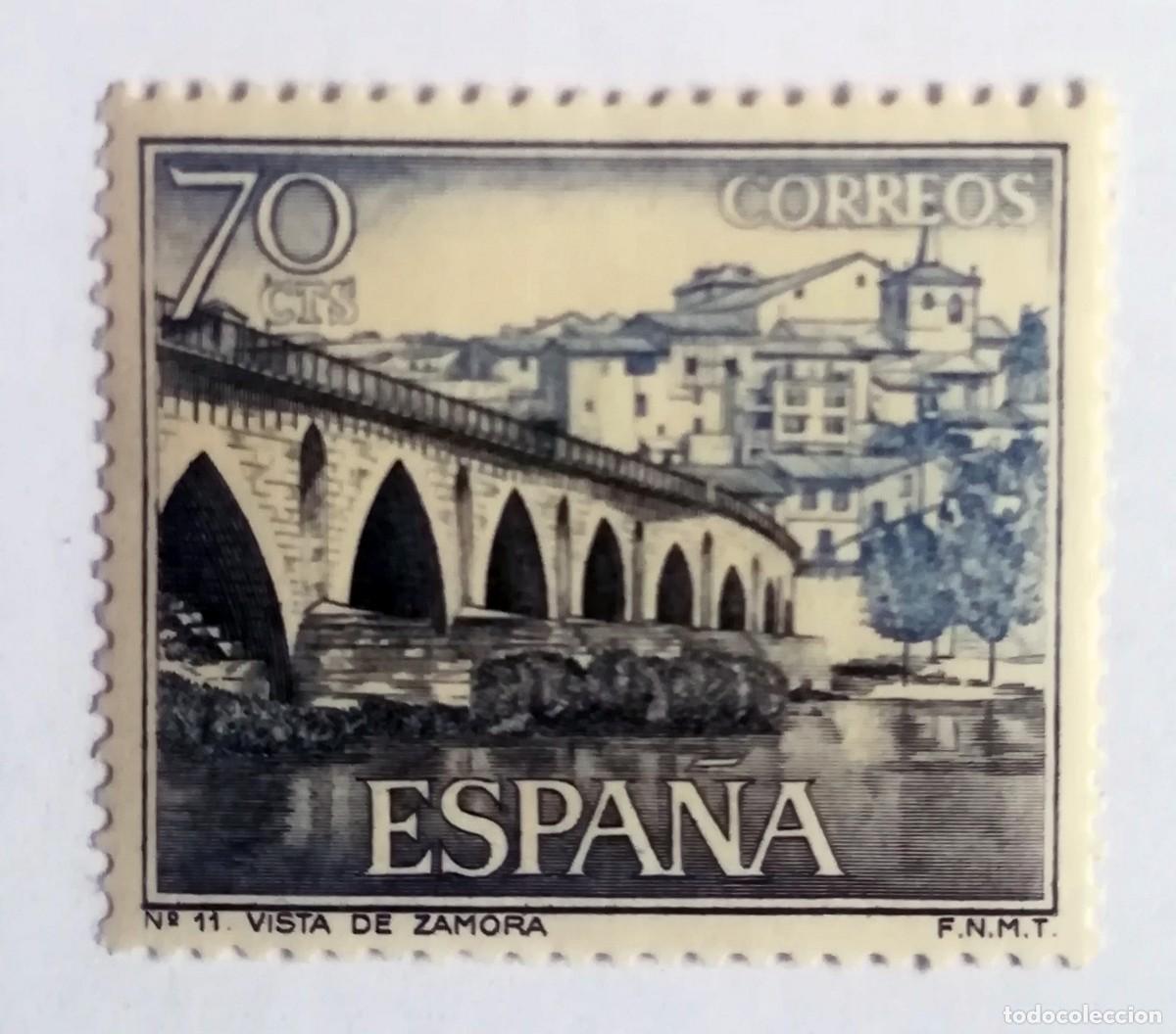 Sellos: Serie tur&iacute;stica N&ordm; 11. Vista de Zamora. Edifil 1646.