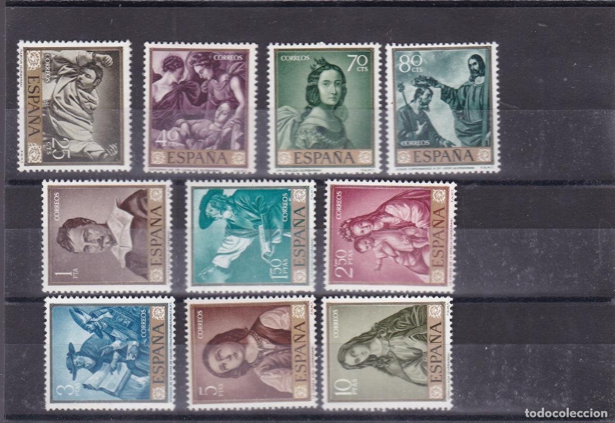 Sellos: FC-122-ZURBARAN Edifil 1418/27 ** sin Fijasellos . PERFECTOS