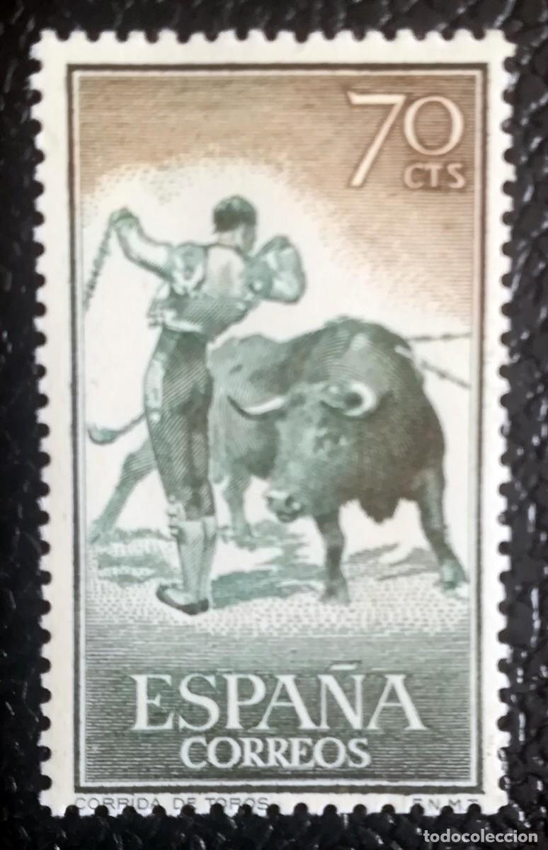 Sellos: Serie Fiesta Nacional. Tauromaquia. Corrida de toros. 1960. Edifil 1259.