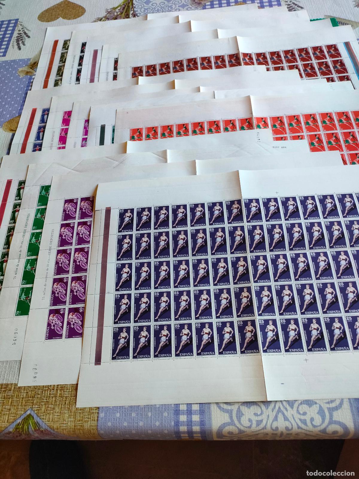 Sellos: EDIFIL 1306-19 NUEVOS EN PLIEGO 75 SERIES